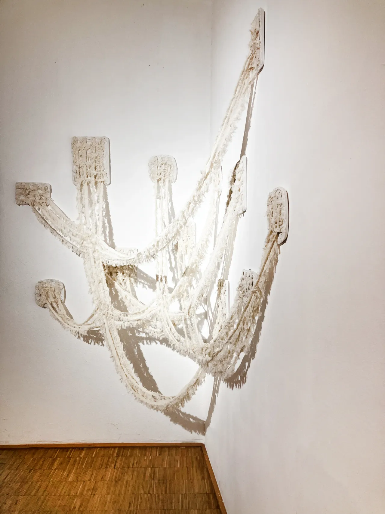 Interwoven Walls - Interwoven Walls - Fabric Remnants and Plaster - 2025